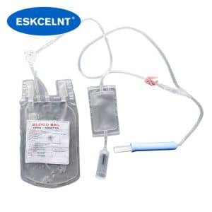 Single blood bag (with vacuum adaptor,sampling pouch,flat film)
